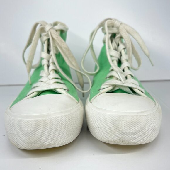 Sz 8.5- American Eagle x The Smiley Company‎ Canvas High Top Platform Sneakers - Picture 2 of 15